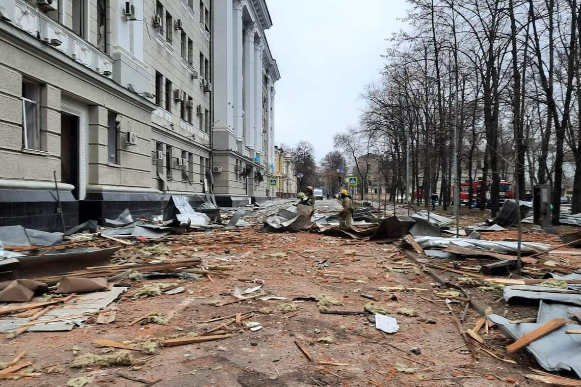 Разрушения в Харькове
