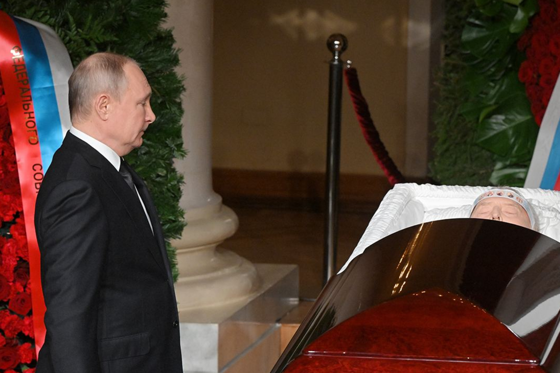Путін на похоронах Жириновського