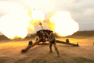 Украинский артиллерист