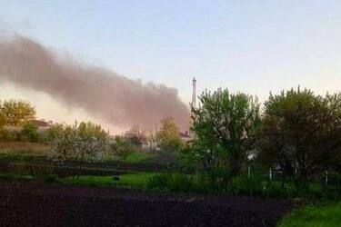 Пожежа на спиртзаводі в Тьоткіне