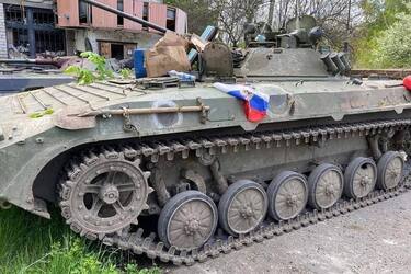 Танк окупантів