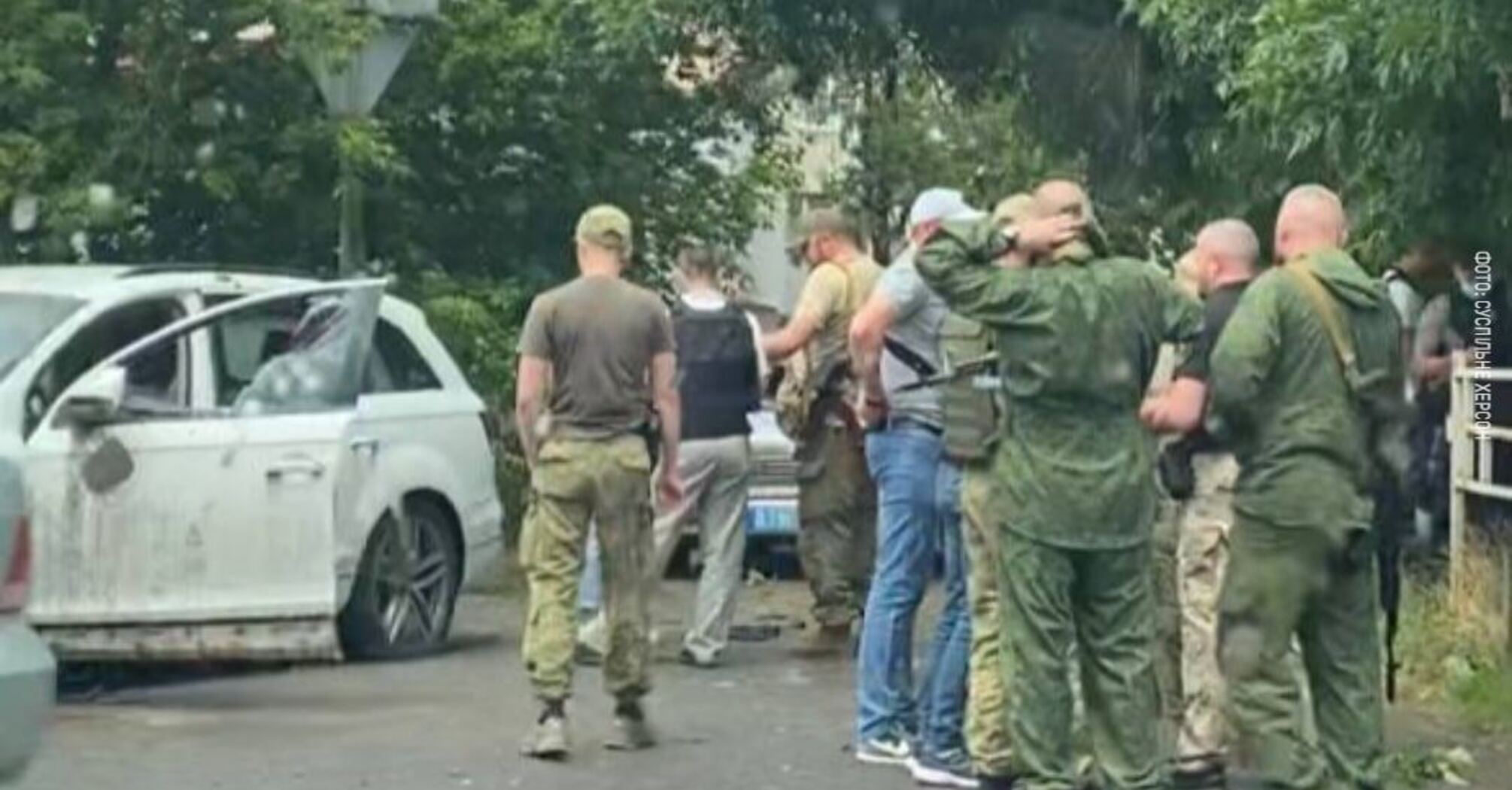 Реакция хохлов на теракт. Взорван автомобиль в Херсоне. Покушения в Херсонской области. Убитые украинские военные.