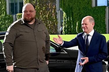 Руслан Стефанчук у Берліні зустрівся з канцлером Німеччини Олафом Шольцом