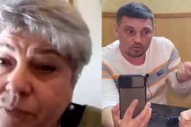 Зоркин во время записи с россиянкой