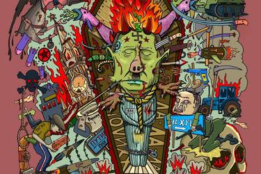 Дизайнер Paolo.V зобразив смерть путіна