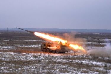 Новенький украинский РСЗО 'Буревий' замечен на фронте