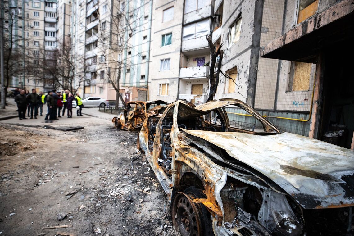 Масштаби руйнувань житлових будинків в Києві