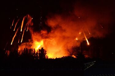 Взрыв военного склада в Сватово