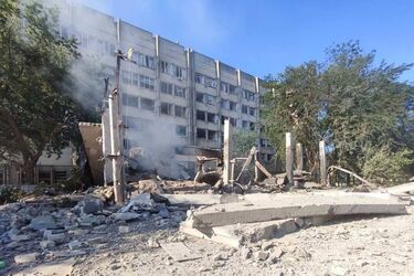 Разрушенный университет в Николаеве