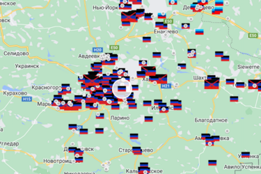 Блогер показав на карті військові об'єкти ЗС РФ (фото)