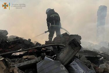 Наслідки ракетного обстрілу Миколаєва