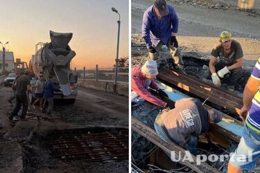 Ремонт моста на Херсонщине