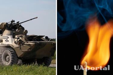 Десантники эффектно уничтожили БТР оккупантов с дрона (видео)