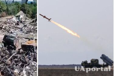 Появились новые кадры ударов HIMARS вблизи Каховской ГЭС (видео)