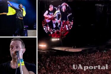 До слез: Coldplay вместе с Вакарчуком спели 'Обійми' в Брюсселе (видео)