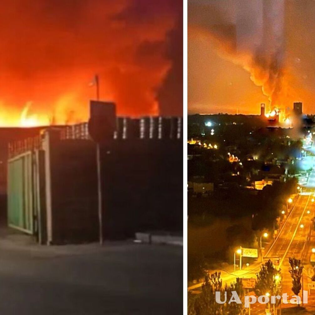 У Донецьку сталася потужна пожежа та витік аміаку (відео)