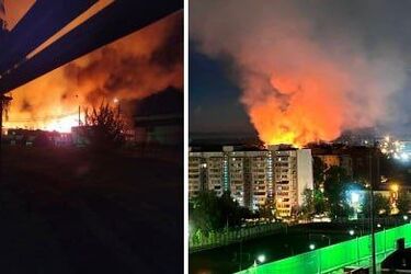 Пожежа в Довгопрудному - в Московській області загорілась військова частина