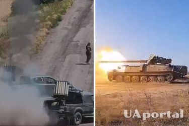 Міні РСЗВ 'Партизан' та гармата 'Рапіра' на МТЛБ