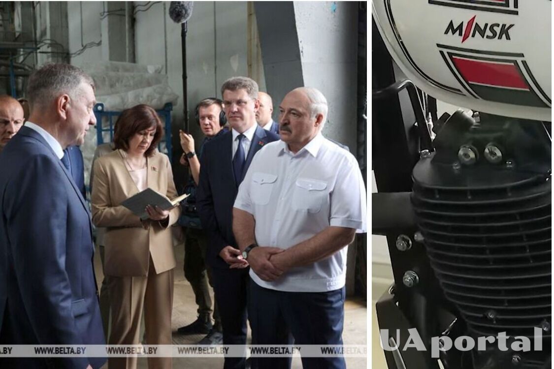 'Все з Китаю!': Лукашенко насварив директора заводу під час презентації мотоцикла 'Мінськ' (відео)