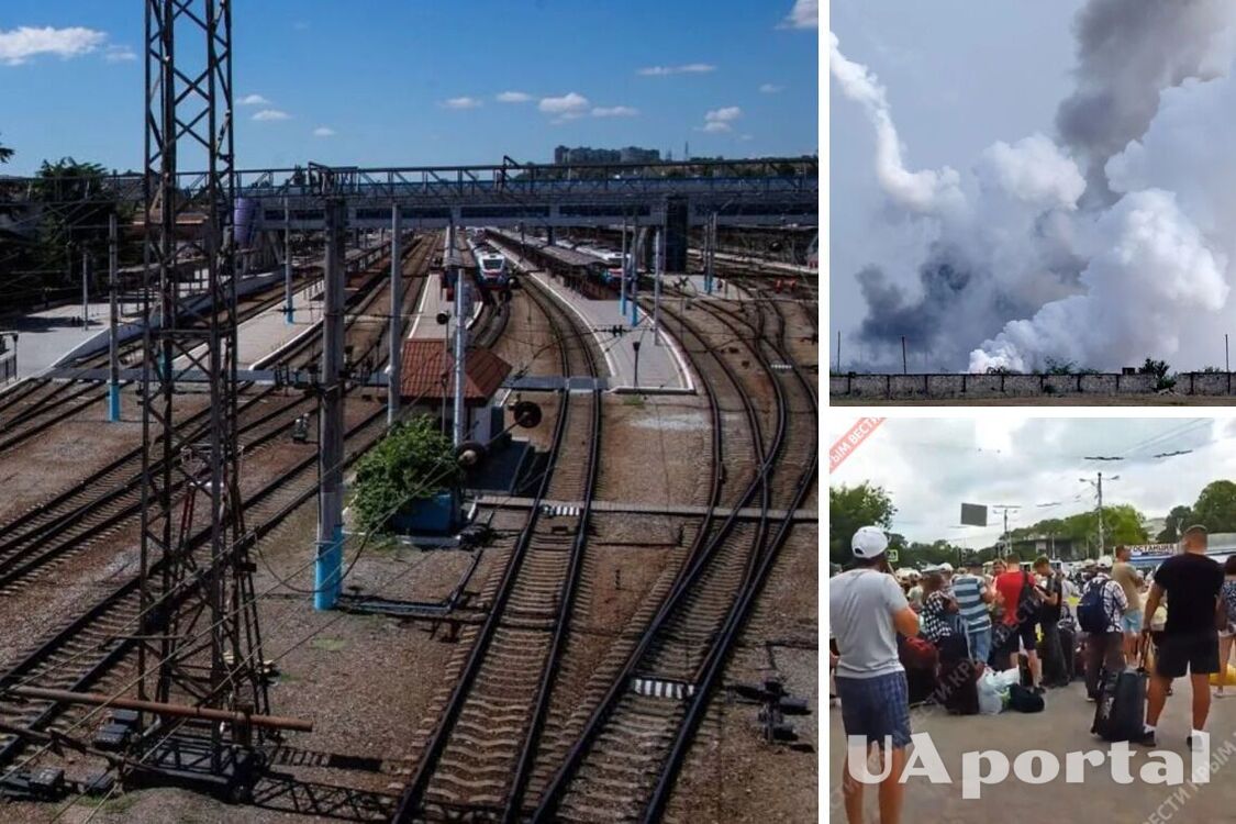 Через вибухи в Криму на вокзалі Сімферополя утворились черги (відео)