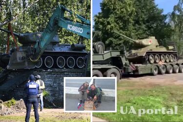 В Эстонии демонтировали памятник 'Т-34': Реакция россиян в Нарве (видео)