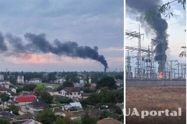 Азовское: взрыв и пожар на складе БК оккупантов - Джанкойский район