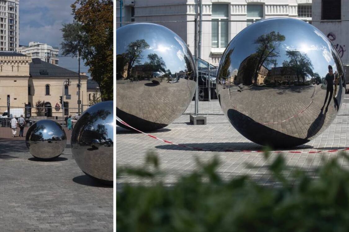 В Києві на 'Арсенальній' з’явиться арт-об’єкт з дзеркальних куль, які виготовлялись для Харкова (фото)