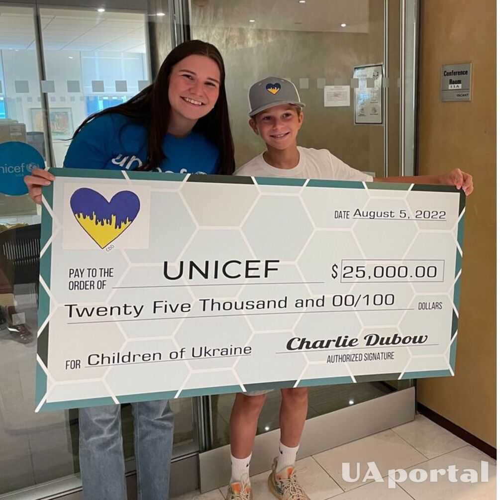 11-летний Чарли из США собрал для украинских детей 25 тыс. долларов