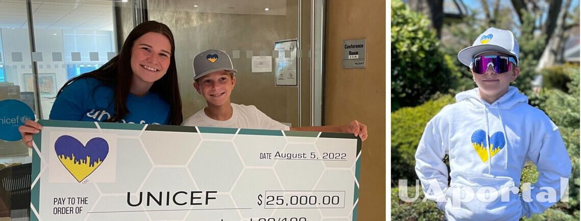 11-річний Чарлі із США зібрав для українських дітей 25 тис. доларів