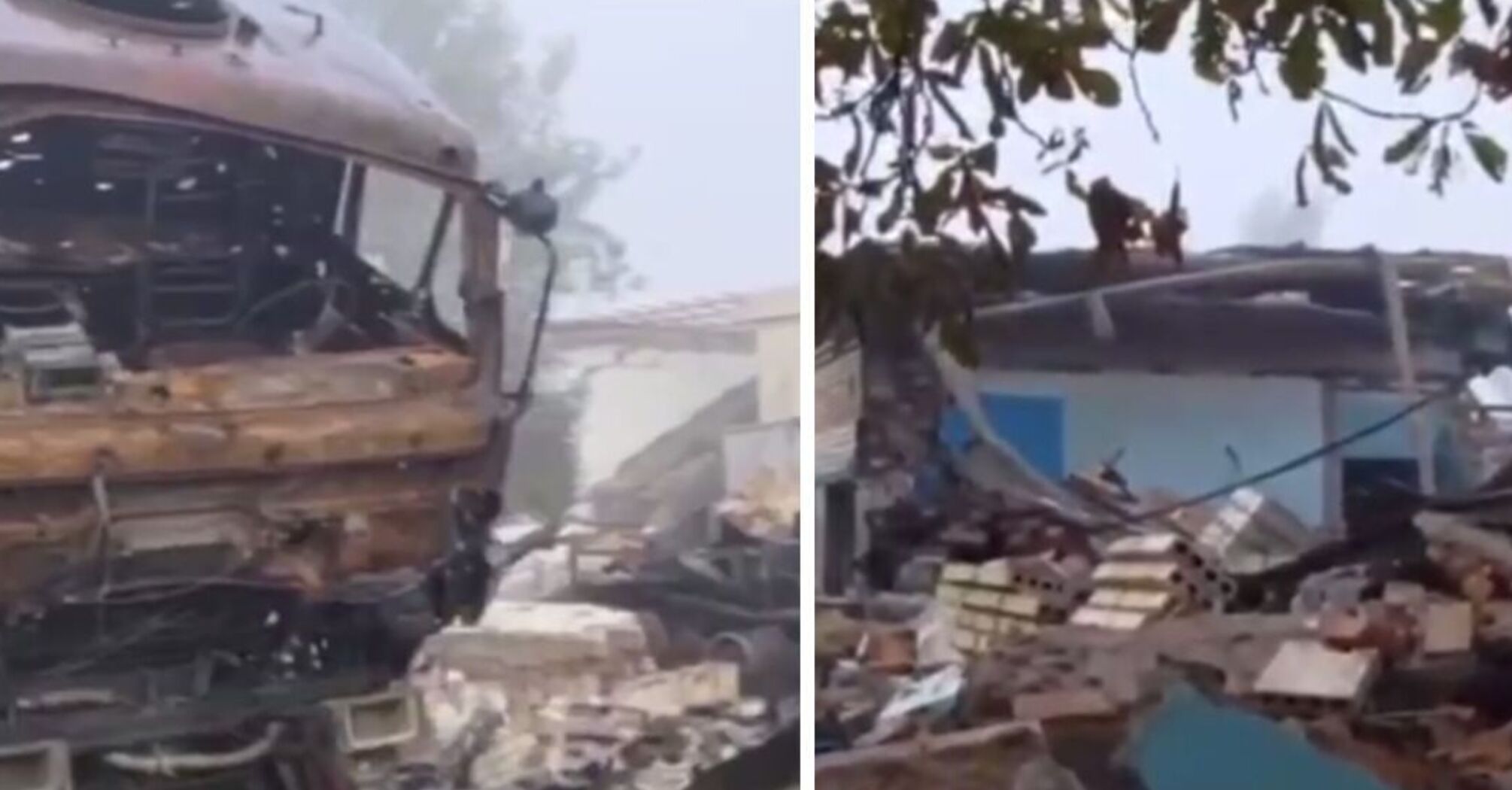 У мережі показали, що залишилося після удару HIMARS по базі окупантів у Новій Каховці (відео)