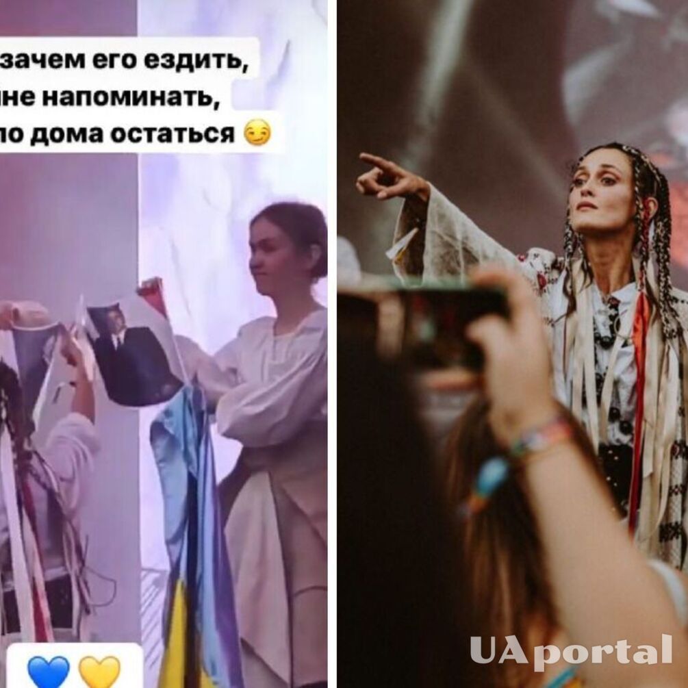 Аліна Паш на сцені фестиваля Sziget показала моторошні відео про війну в Україні і розрізала фото путіна і Орбана 