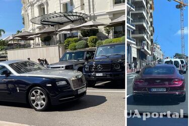 Автомобили украинских VIP-беженцев на Лазурном побережье