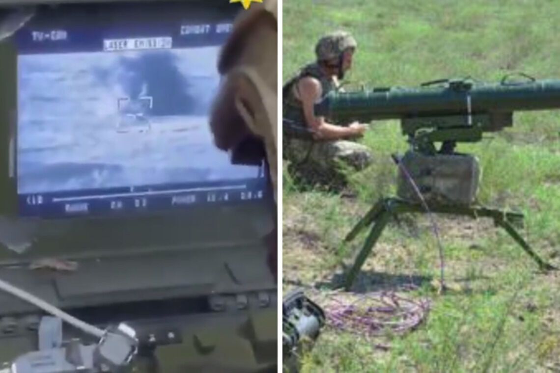 'Поджарили два танка оккупантов за минуту': Работа НГУ с ПТРК 'Стугна' (видео)