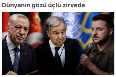 Встреча Эрдогана, Гутерреша и Зеленского во Львове