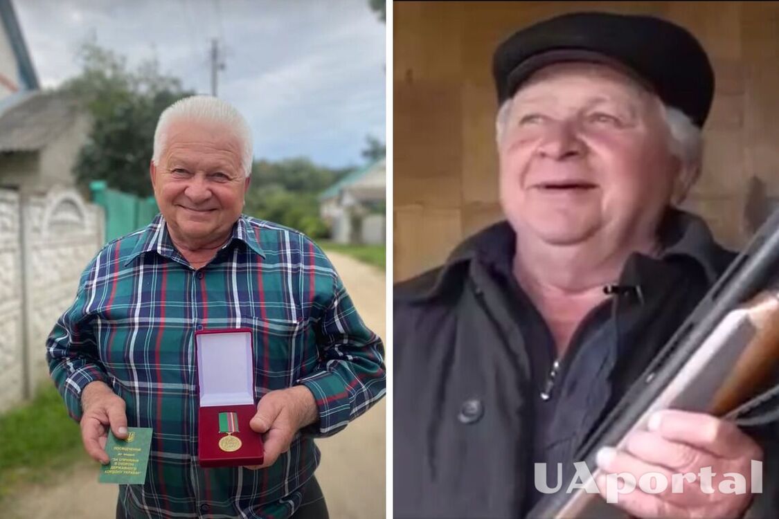 Пенсионер сбил с ружья вражеский самолёт и получил медаль (видео)