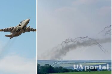 Украинские СУ-25 обстреляли позиции оккупантов