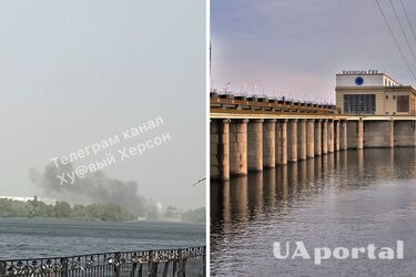 В Новой Каховке прогремели взрывы в районе ГЭС (видео)