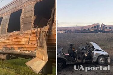 У мережі показали моторошні кадри наслідків обстрілу пасажирського потяга в Чаплиному (відео)