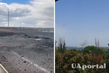 Мост обречен на смерть: ВСУ ударили по Антоновскому мосту (видео)