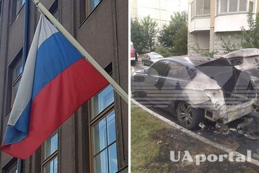 В Москве подожгли авто замначальника Генштаба, отвечающего за военную пропаганду (видео)