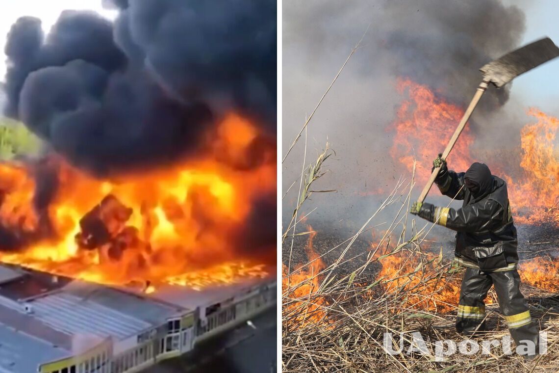 Закінчились рятувальники: На росії пожежу на 700 кв.м. в Волгоградській області гасить 1 пожежник (відео)
