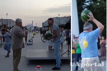 Кавун з Херсону продали за 2000 гривень у Южному на аукціоні