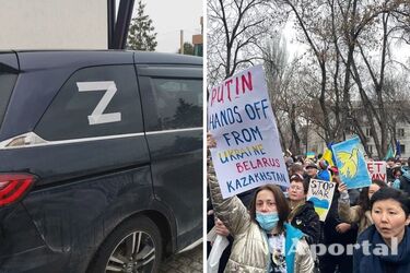 Казахи массово сдают в полицию россиян с буквой 'Z' (видео)