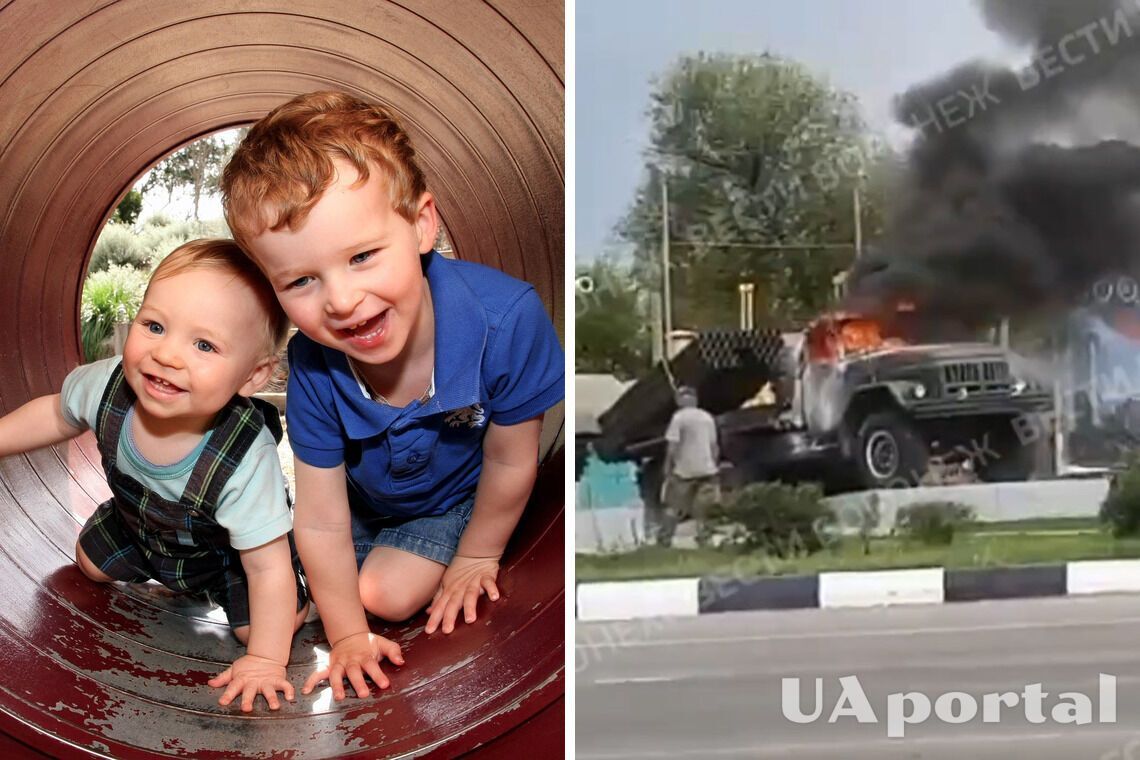 В Воронежской области на россии подожгли макет 'Града': обвинили детей (видео)