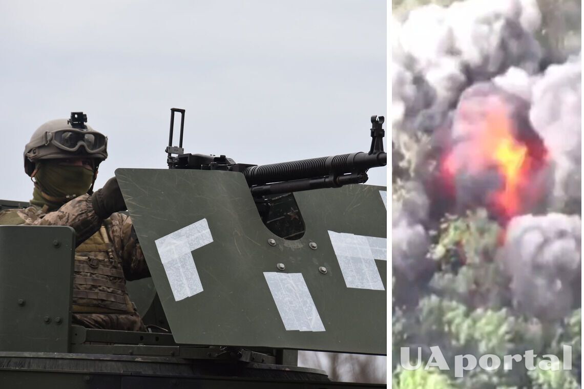 95 ОДШБр уничтожили вражескую БМП и бронетехнику