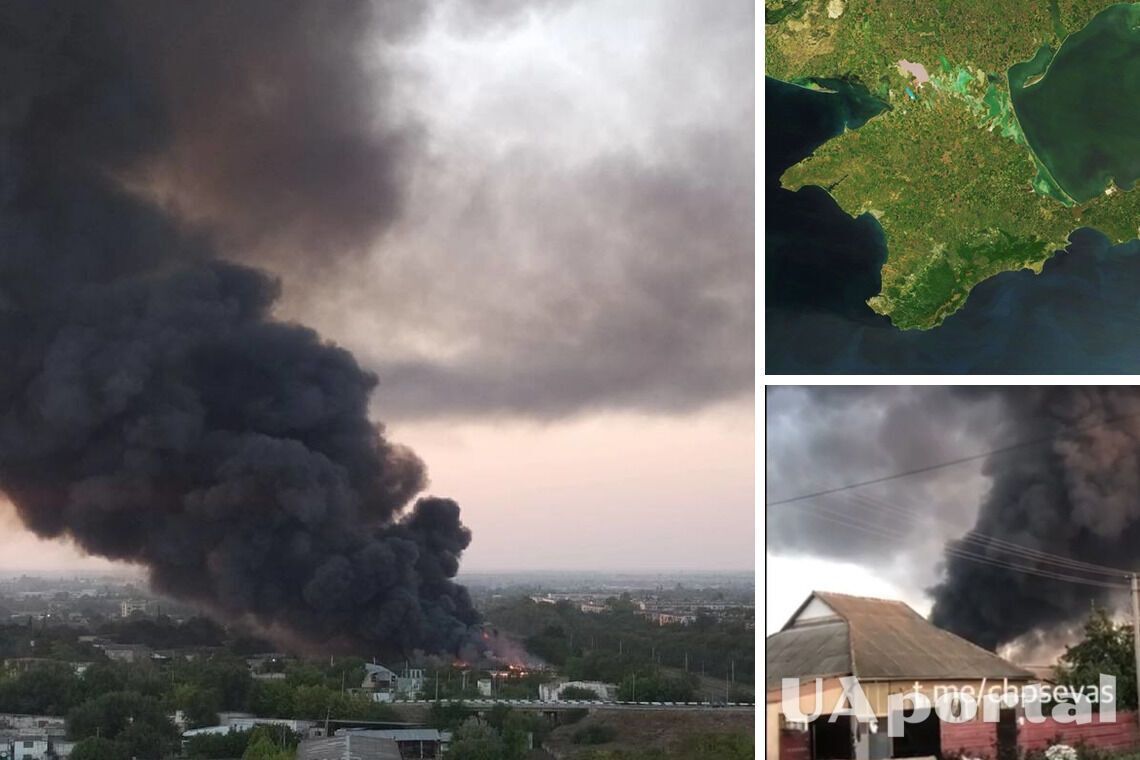 В Криму пожежа охопила магазин біля нафтобази