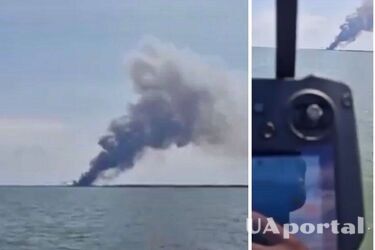 Біля Севастополя задимів російський корабель