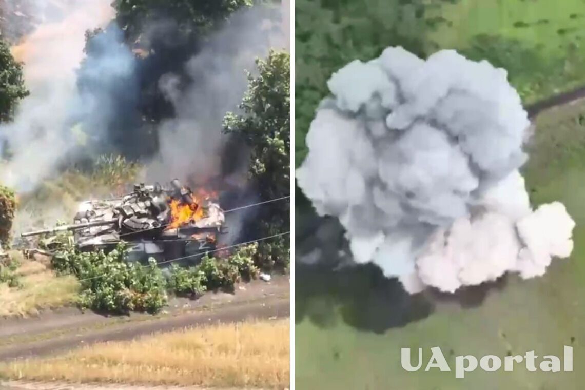 'А что это так бумкнуло?': ВСУ подорвали танк оккупантов на Харьковщине (видео)