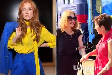 Джессика Честейн приехала в Киев