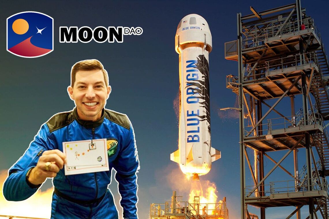 MoonDAO отправила блогера в космос
